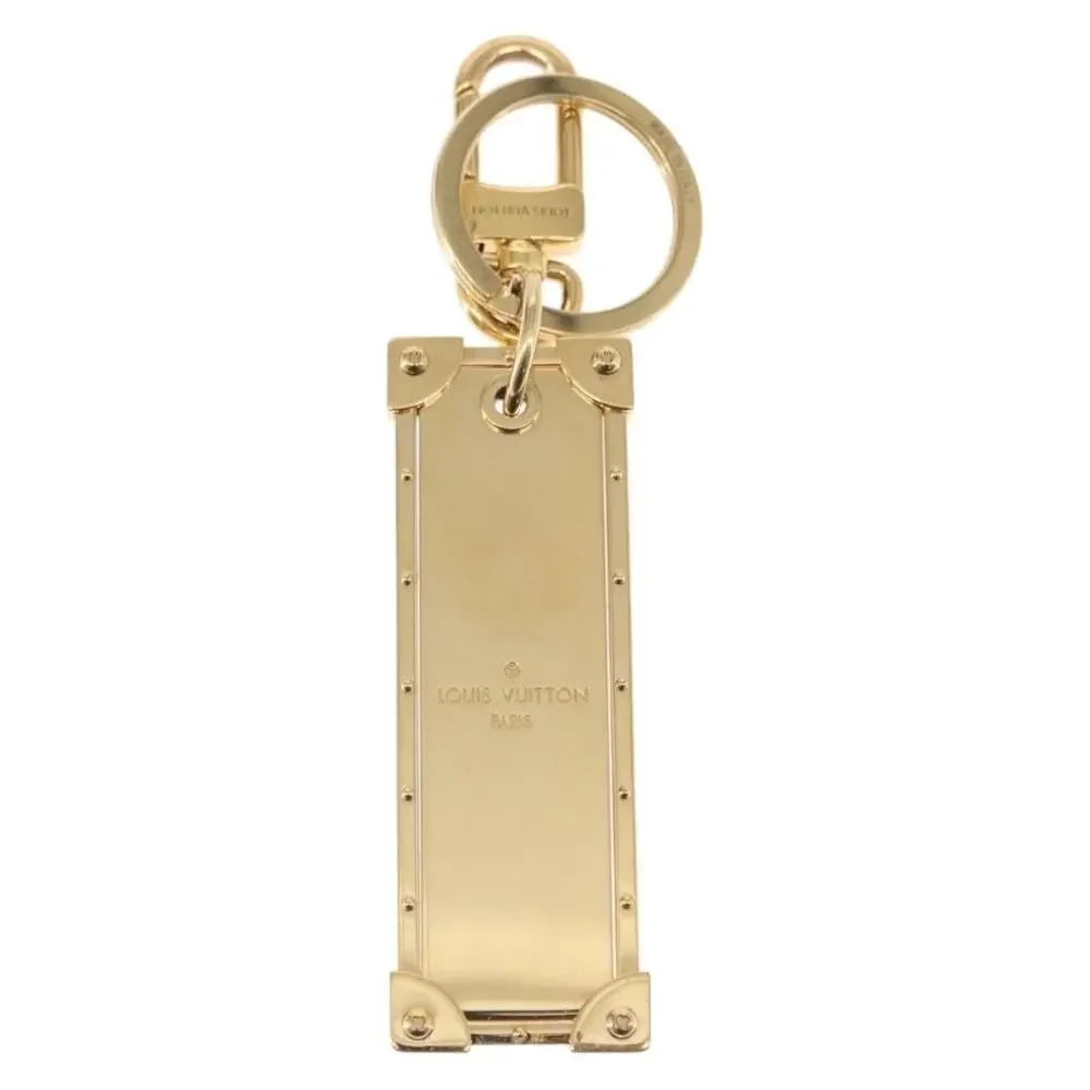 Louis Vuitton Porte Cles Marble Prism Charm Metal Gold